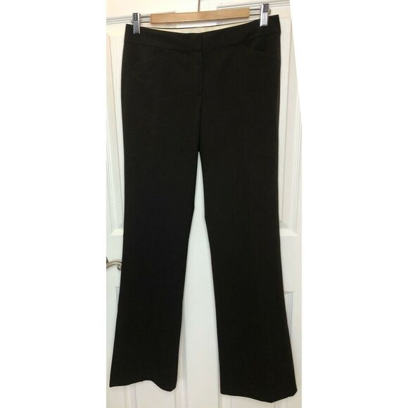 ELIE TAHARI Wool Brown Wide Leg Trouser Dress Career Pants Women's Size 4 - Picture 1 of 9